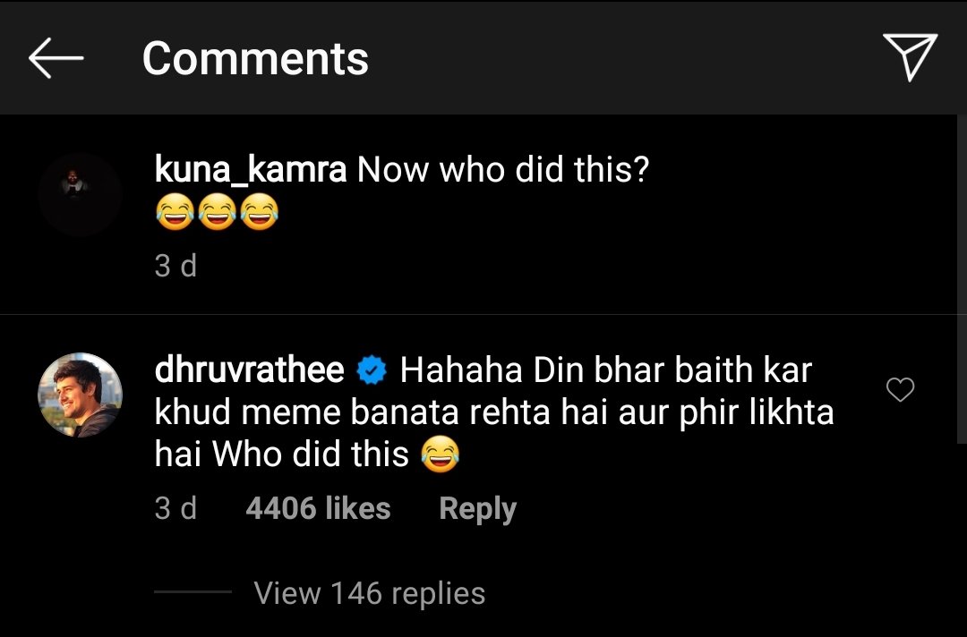 boywithmagic's tweet photo. @kunalkamra88 nation wants to know. kya ye sach baat hai? 🤭 https://t.co/2LBNYviYC6