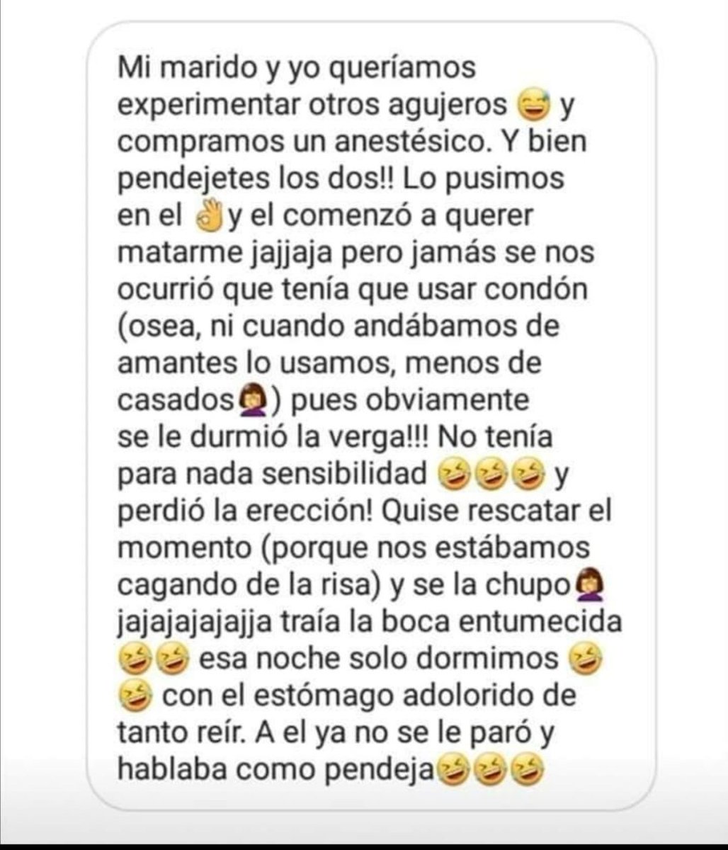 yekamb's tweet photo. Y mientras tanto en las redes, personas contando sus experiencias sexual es jajajajajaja en mi mente retumba la idea de ella hablando jajajajaja https://t.co/uLqCUeqIam