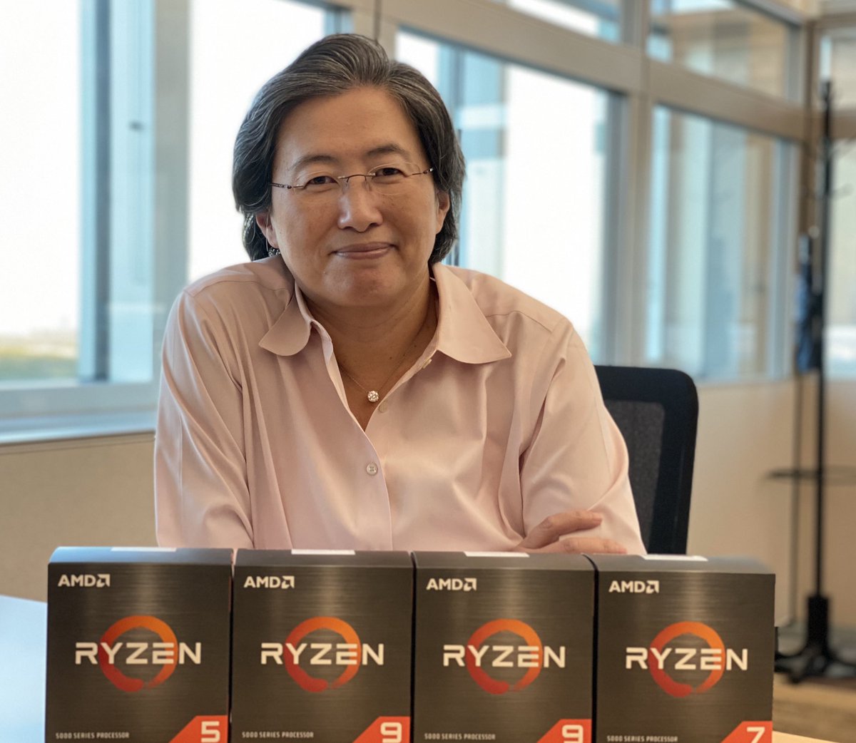 Exciting day with @AMDRyzen 5000 series now available worldwide! The team dropped off a few samples for me 😀 - love the four additions to the family… Can’t wait to see your builds! #GameOnAMD