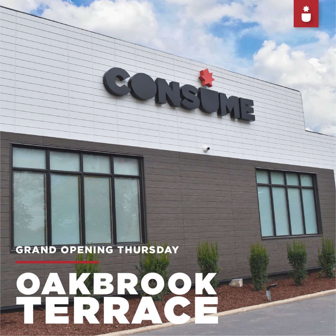 consumeco's tweet photo. Today is the day!!! Join us at our Oakbrook Terrace location  for our grand opening at 10am. #wewillguideyou #consumecannabis #oakbrookterrace https://t.co/4z5V9OuXIq