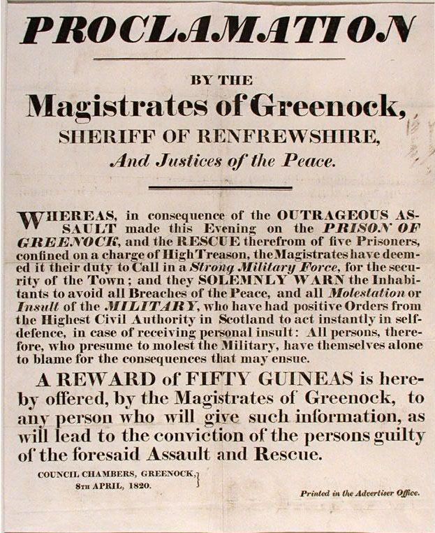 Despite the reward offered by the Greenock Magistrates, only one of the prisoners was recaptured.- more to follow -
