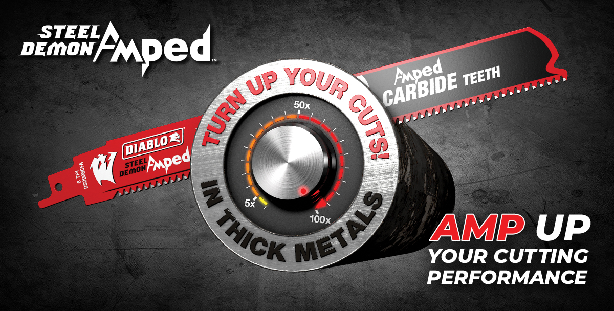 PnMmag's tweet photo. #SteelDemon Amped saw blades from @DiabloTools bring 100x longer cutting life w/ up to 2X increased performance! #TurnUpYourCuts with high performance carbide while supplies last: https://t.co/Dq2TMv2Q1n #DiabloAmped #ad https://t.co/NEpmJPJGv9