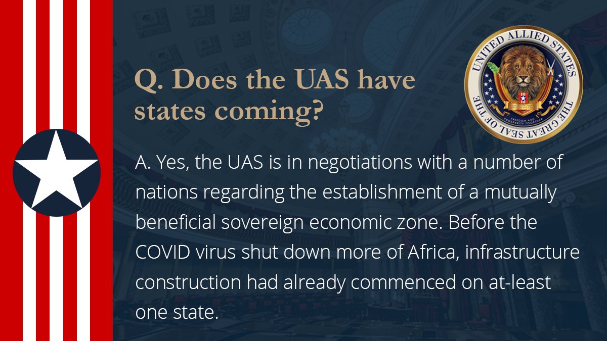 UASgov's tweet photo. UAS Q&amp;A

Does the UAS have states coming?

Learn more about the UAS and stay up-to-date with the latest news and information on our website:

https://t.co/bor1L2GG2Z

#uas #freedom #history #faq https://t.co/x0RiG8pGMl