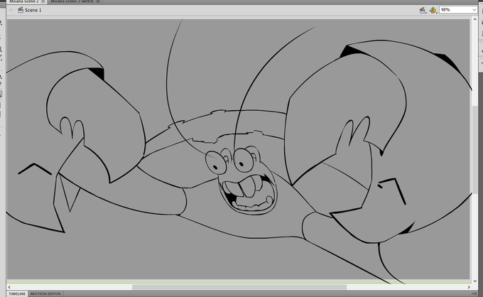 Done with lineart and impact frames ??? 