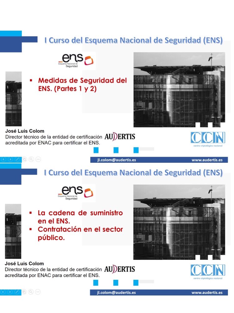 audertis's tweet photo. Nuestro director técnico ha impartido 3 asignaturas del I Curso del #ens organizado por el ⁦@CCNCERT⁩ https://t.co/WOEX7scItX