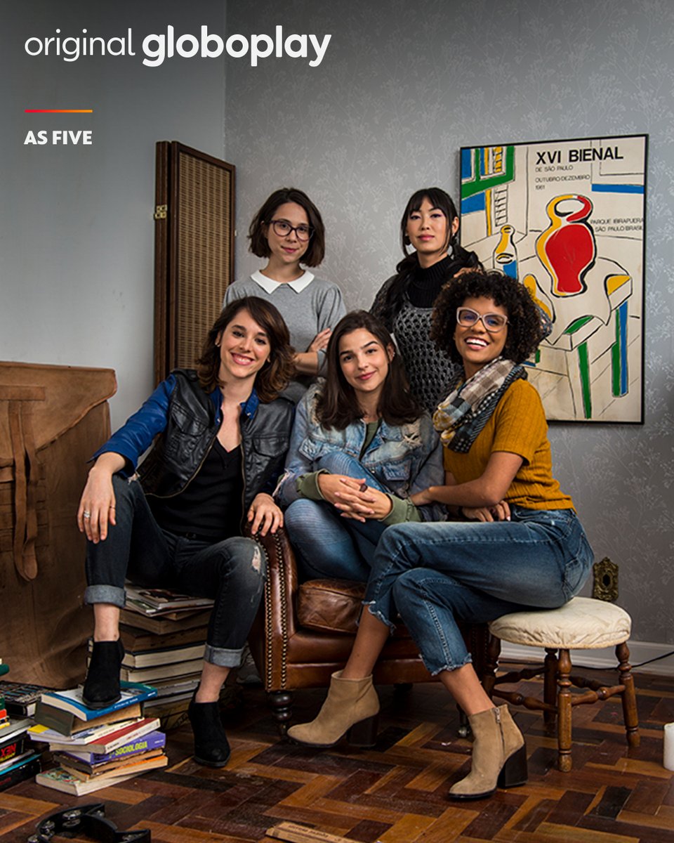 globoplay's tweet photo. Esse é o último #FiversDay sem episódio novo de #AsFive! ⭐️Dia 12/11, chega aqui o primeiro episódio de uma das séries mais aguardadas do ano. 💚#VemAsFive https://t.co/Z5ICP9md72