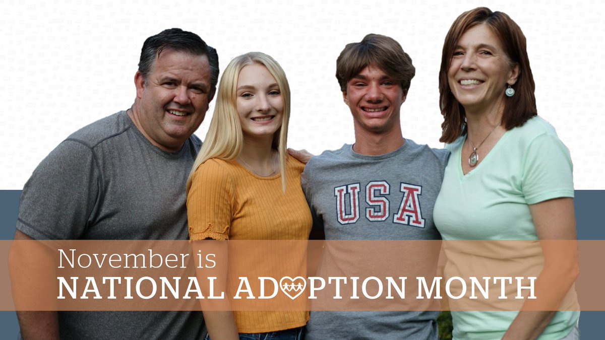 DTFA's tweet photo. Explore five ways you can get involved during #NationalAdoptionMonth to help ensure every child has forever family at https://t.co/u3nf3HQarW. #Adoption https://t.co/WqbRJUbXzu