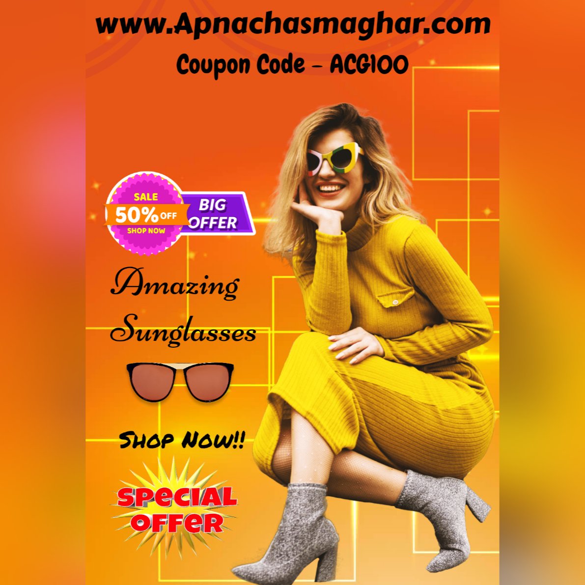 We have the best sunglasses for Diwali SALE offers, if you want to take them then you can visit our website
#diwalioffer #sale #sunglasses #eyewear #trending #coronavirus #lockdownindia #startup #misson2020 #2020Vision