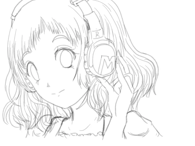 今日の練習。

肩慣らしにバストアップ&小物つけてみたけど、以前よりも描きたい絵柄で描けるようになった気がする。 