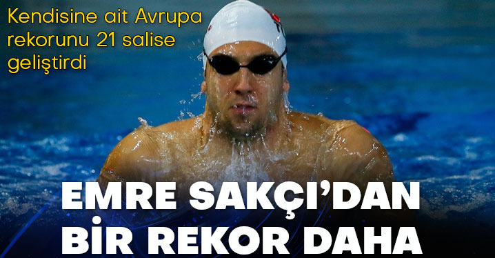 tvhabericom's tweet photo. Milli yüzücümüz Emre Sakçı, Uluslararası Yüzme Ligi 50 metre kurbağalamada 25.29'luk derecesiyle birinci oldu. 25.50 ile kendisine ait Avrupa rekorunu 21 salise geliştiren Emre, dünya rekorunu da 4 salise ile kaçırarak tüm zamanların en hızlı ikinci derecesini elde etti. https://t.co/tRtUQEvgg1
