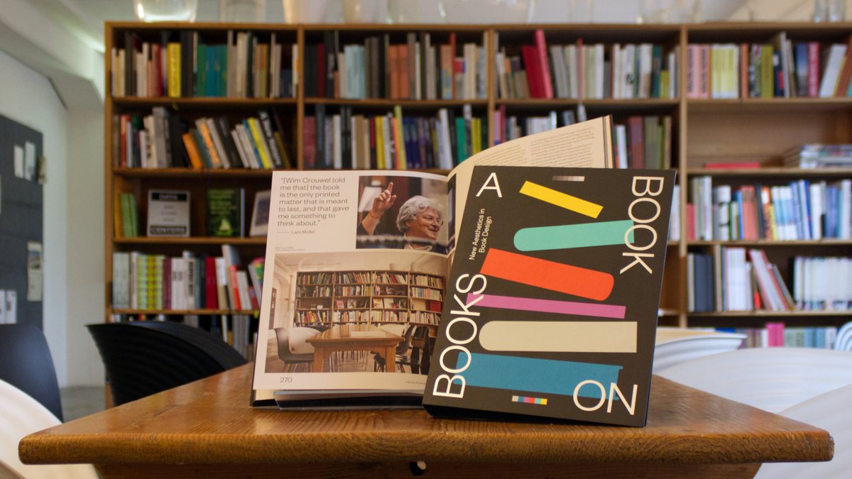 LarsMullerBooks's tweet photo. Right at home in our office:
"A Book on Books" by @victionary_ is out now, featuring an interview with our publisher Lars Müller!
Get your copy here:
https://t.co/KuoO0ofwqA
#ABookOnBooks #Victionary #bookdesign #graphicdesign #printing #designinspiration https://t.co/rKlQA3Au53