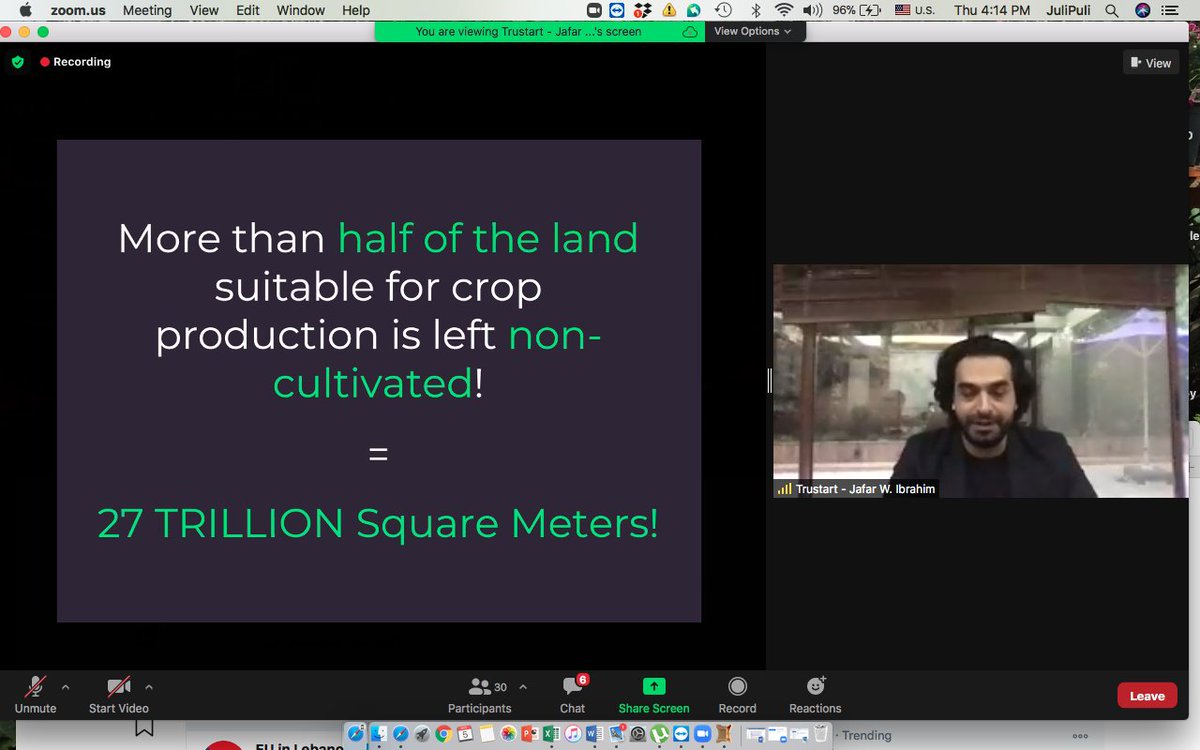 berytech's tweet photo. #FAC2020 Trustart is a one-stop platform offering professional assistance to any individual who has a land and wants to start planting it pitching to win the Lebanese Agripreneur of the Year title. #AgrytechProgram https://t.co/dY5GJBpiOv