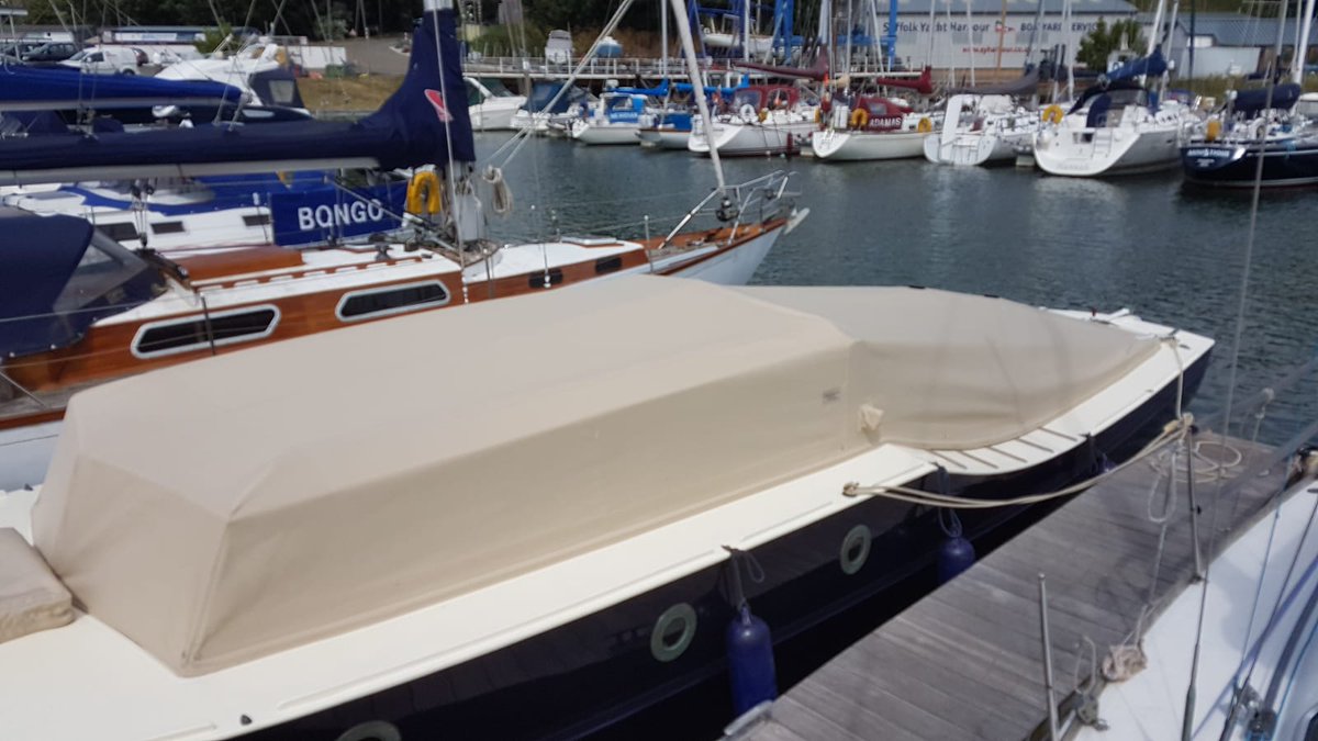 Winter + lockdown = time to cover up! The team is busy hand-making custom covers for boats of all shapes and sizes. #onesails