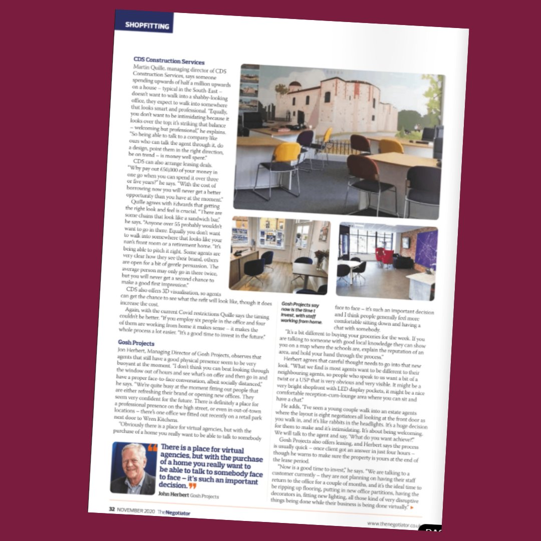 Great to be in <a href="/TheNeg/">The Negotiator</a> today - thanks for featuring John chatting all things #estateagent and #lettingagent fittings...