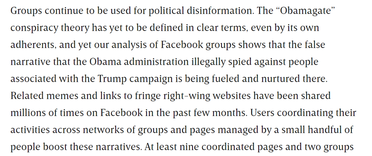 This great  @WIRED piece from  @wiczipedia and  @CindyOtis_ details problems with Groups in spreading both health and political disinformation. Their conclusion: Facebook Groups are Destroying America.  https://www.wired.com/story/facebook-groups-are-destroying-america/