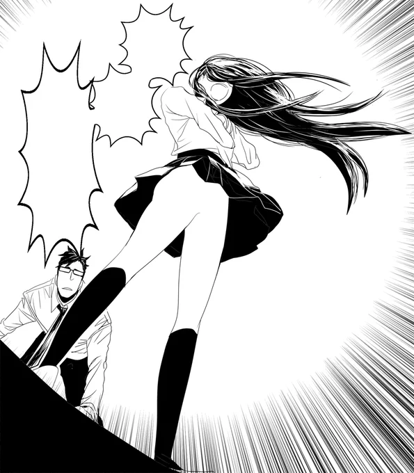 女子高生18話 線画完成したので送る・・・。 