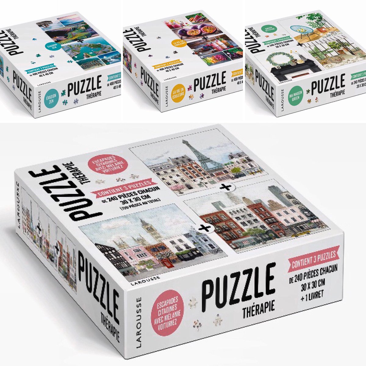 Nviard's tweet photo. Puzzle @LAROUSSE_FR puzzle thérapie on ralentit , on se pose . Larousse lance une gamme de 5 puzzles ! Une seule pièce vous manque et tout est de dépuzzlé !! @melanievoituriez https://t.co/4j3XYF6Ob2