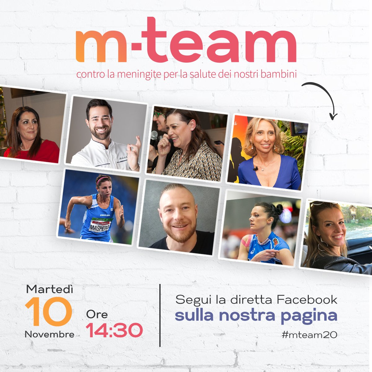 freemeningite's tweet photo. Manca poco all'evento di lancio che riunirà tutte e 4 le mamme di M-Team e i nuovi testimonial! Insieme ci batteremo per una cultura di prevenzione a 360° per la salute dei bambini. Potrai seguire l'evento in diretta sulla nostra pagina FB: https://t.co/3IHxAEUGfe #mteam2020 https://t.co/FJbWfff6xD