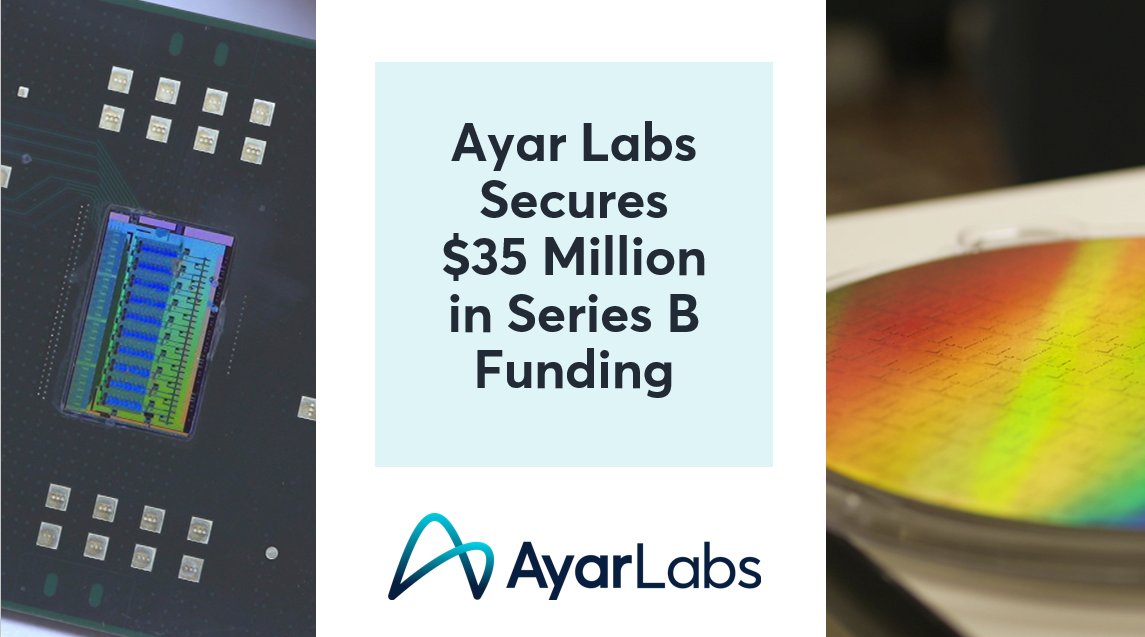 AyarLabs's tweet photo. We are excited to announce our $35 million Series B funding round! Thank you to our new and existing  investors for your support as we take a major step forward in delivering in-package #optical I/O at scale! https://t.co/WmLDltNGD7 #siliconphotonics #semiconductors #AI #HPC https://t.co/Y7aW8Yers0