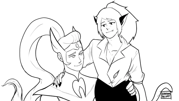 lineart and sketch for this piece :D (spop) 