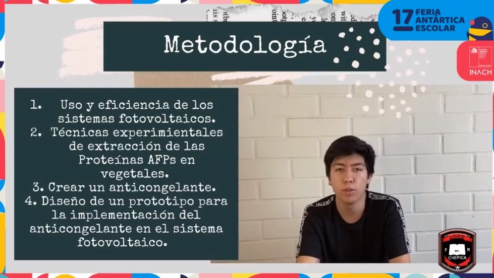 inach_gob's tweet photo. 🔵🇦🇶❄️ Antártica autosustentable: proteínas anticongelantes ¿en sistemas fotovoltaicos?. Se presenta el grupo desde #Chepica  región de #OHiggins Sigue la #FAE2020 aquí: Facebook: https://t.co/aeaosZnefM YouTube: https://t.co/n7guV84Rul https://t.co/UJsQO5gnZv