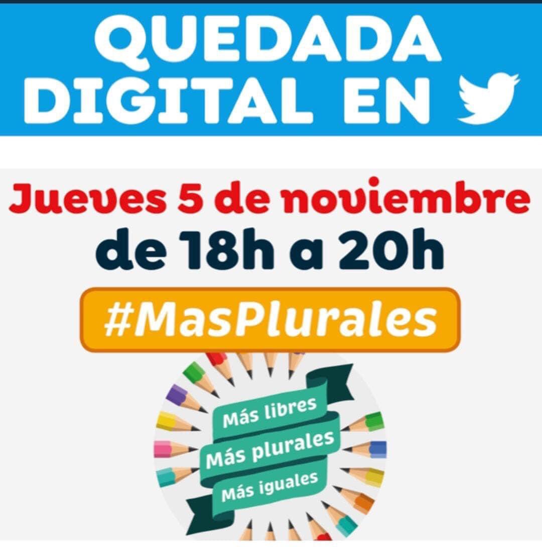 Hoy a partir de las 18.00h las redes se inundarán con los hashtags #stopleycelaá y #masplurales, por una escuela más plural. 
¡Únete! 
Haz tu publicación con este hashtag o asiste a la quedada digital en Twitter.
#somosMaristas #MaristasDeChampagnat #escuelaconcertada