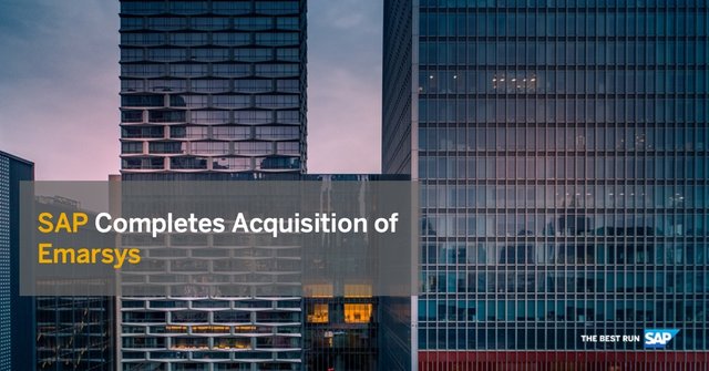 hemanthbasrur's tweet photo. Today, we’re pleased to share that @SAP has completed the acquisition of @Emarsys, a leading omnichannel engagement platform provider. We look forward to working together! https://t.co/ls6clGvDxW https://t.co/knNpeV52nk