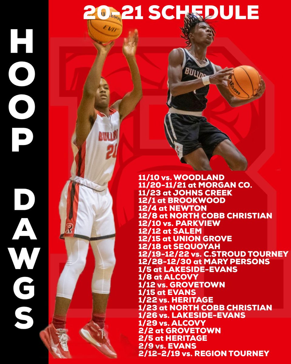 20-21 Rockdale Boys Basketball Schedule