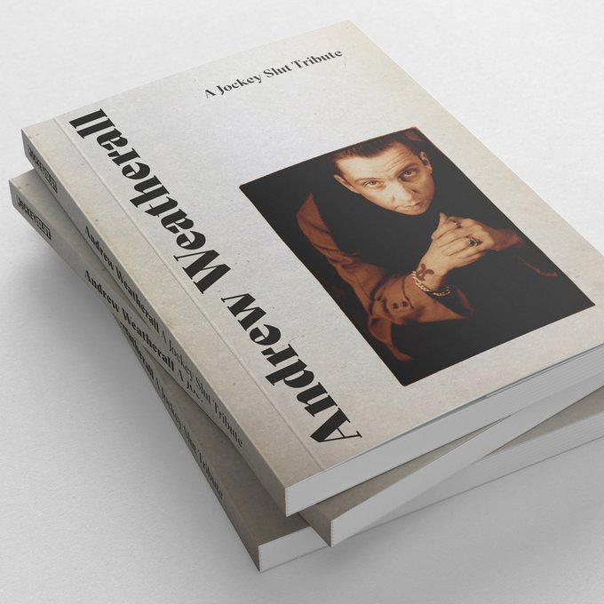 DiscoxPogo's tweet photo. We've been busy over the last six months pulling together this special book: Andrew Weatherall - A Jockey Slut Tribute. 

Pre-order from today: https://t.co/qCvDvuHPIv

All proceeds to the charities that were important to him. https://t.co/lyInoRZunZ