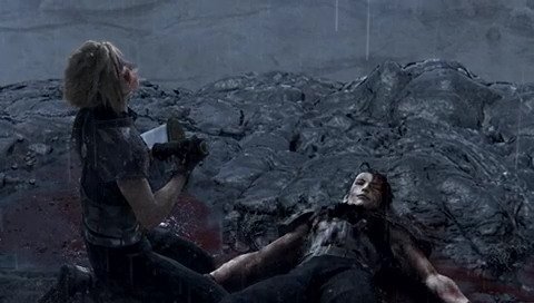 Hollow: the final scene, conflicting feelings of sadness and strength.Because, y'kno, its about how he lost his best friend, his home and himself and now he's gonna journey forward despite being broken and hollow.