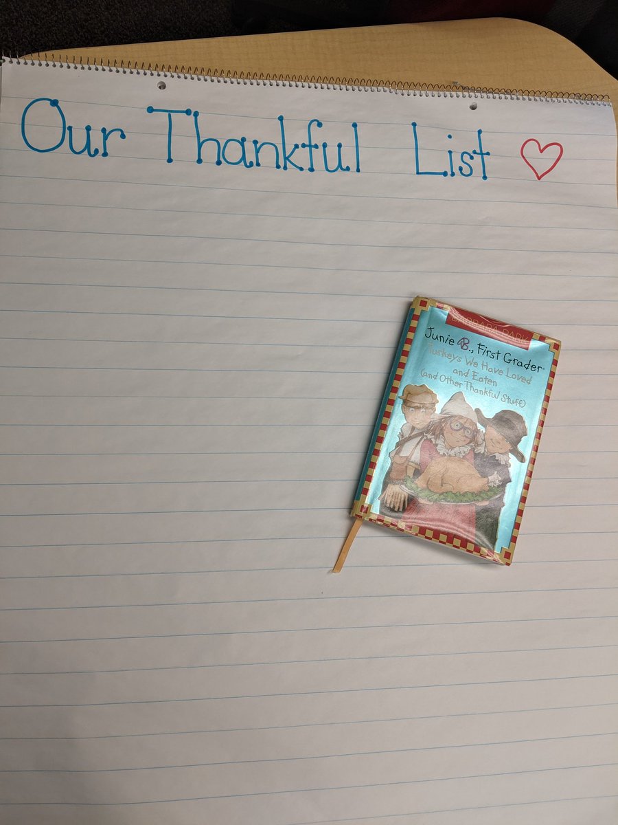 DavisN206's tweet photo. I can't wait to see what my students are thankful for! I love making text to self connections!🦃 #firstgradebca https://t.co/QWLSXPRvmX