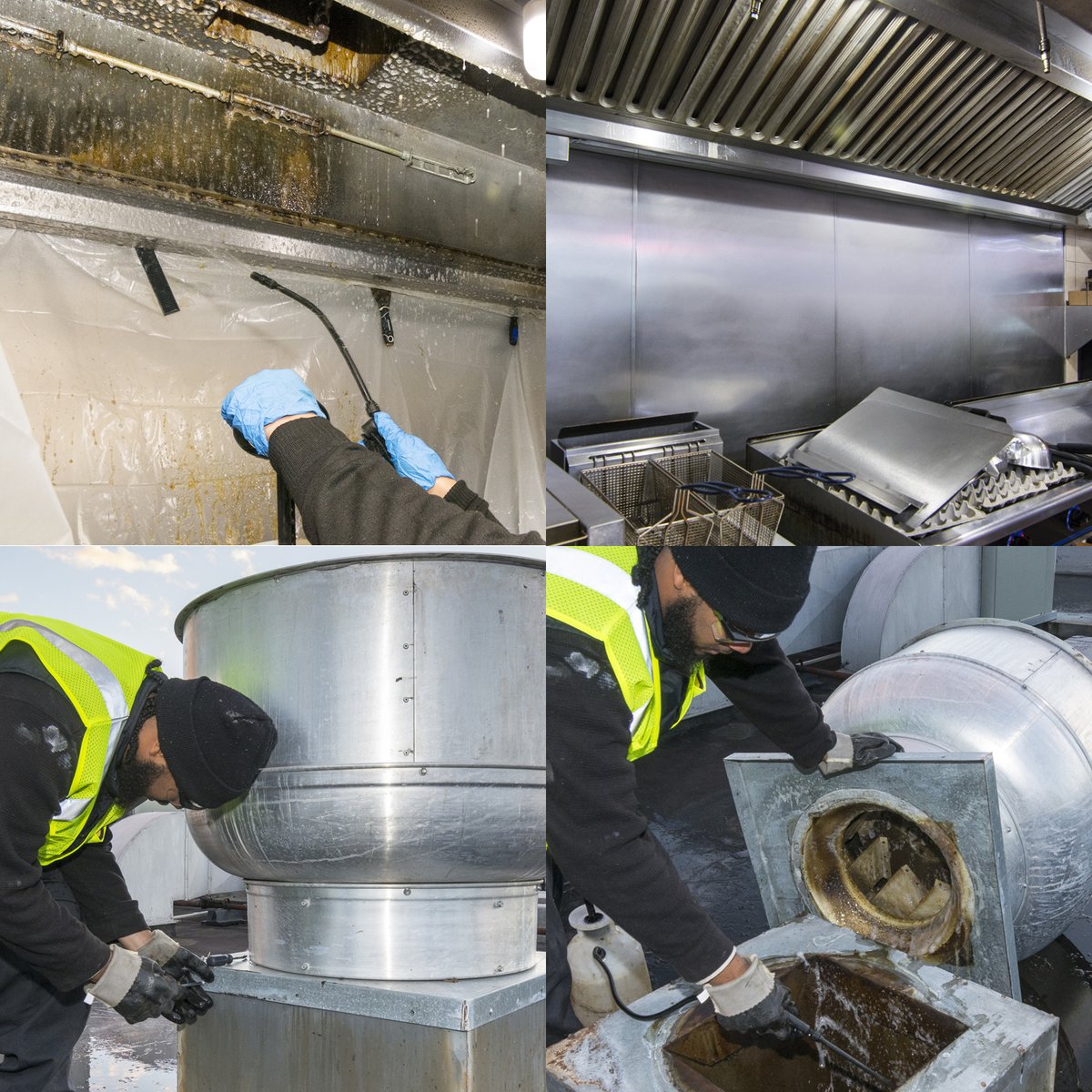 FLEETWASH_HQ's tweet photo. Did you know your kitchen exhaust is not only a fire hazard, but also a home for bacteria, mold &amp; mildew? From rooftops to the cooktops, our NFPA-certified techs are the solution. https://t.co/bsBSMqkVoV #hoodcleaning #kitchencleaning  #commercialcleaning #restauranthoodcleaning https://t.co/NcA6N8K0NJ