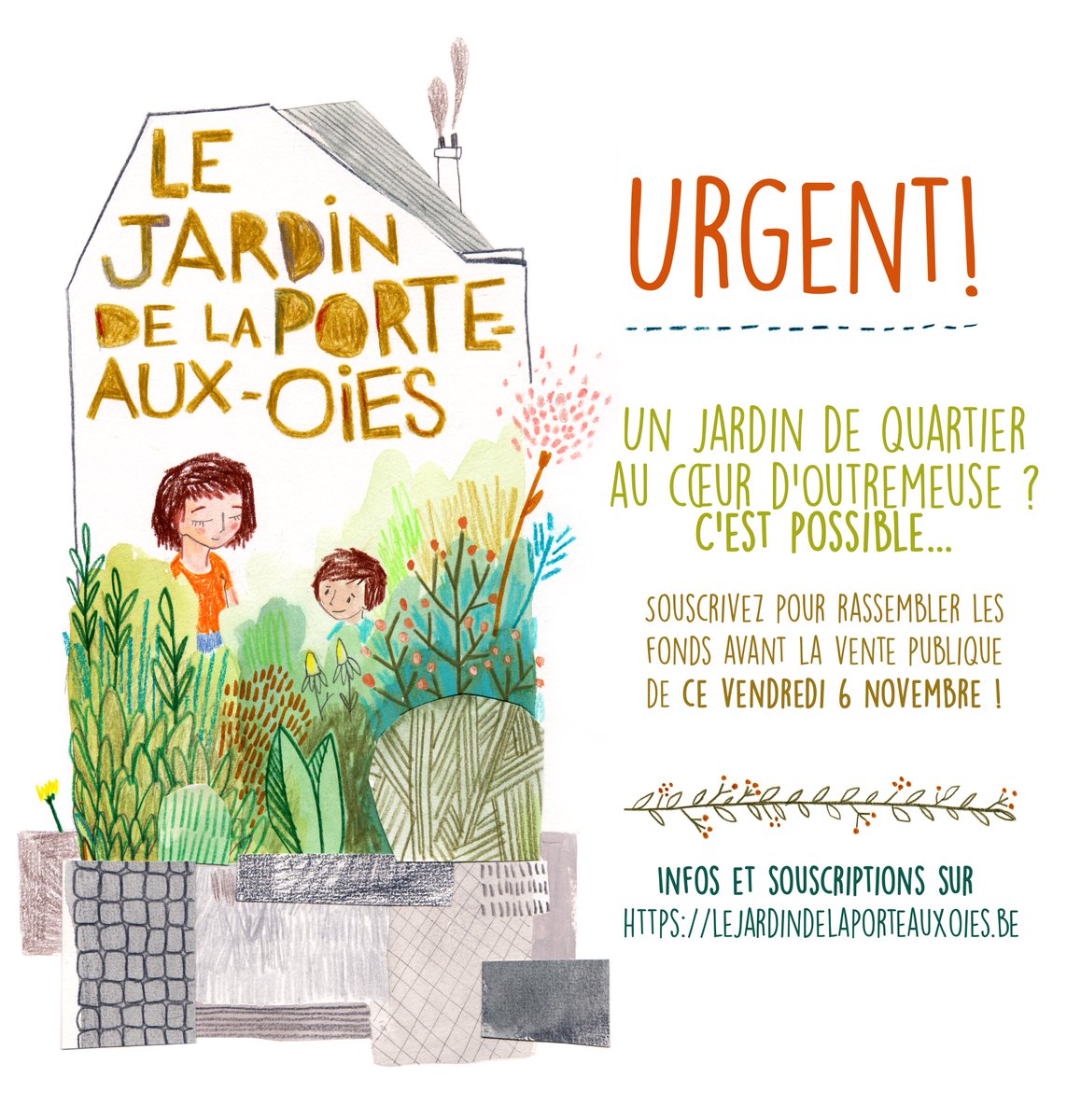 Un #jardin de quartier en #Outremeuse. Il reste 20 heures, avant la clôture de la vente publique, pour rendre le projet possible, en souscrivant ici : lesbienscommunaux.be/fr/nos-projets…