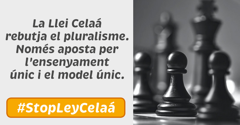 La concertada no és un problema, sinó que som part de la solució. Necessitem un Pacte educatiu estable en el que tots hi capiguem, i no lleis sense consens ni diàleg.

#StopLeyCelaá 
#masplurales
masplurales.es