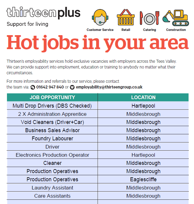 🎆NEW VACANCIES 🎆

CHECK OUT OUR HOT JOBS

Drop us a DM for more information!

@JCPDurhamTees 
#Sparklingfutures