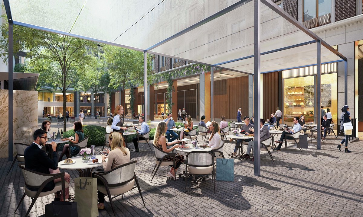 GPE_London's tweet photo. We’re so excited that the very last Hanover PC occurred this week with the new Medici Courtyard, 6 Medici Courtyard restaurant &amp; courtyard retail units all complete! Thank you @MaceGroup &amp; the project team for delivering this special project. https://t.co/ehCBdc39nu #havenoother https://t.co/tOt1vv0Vbi