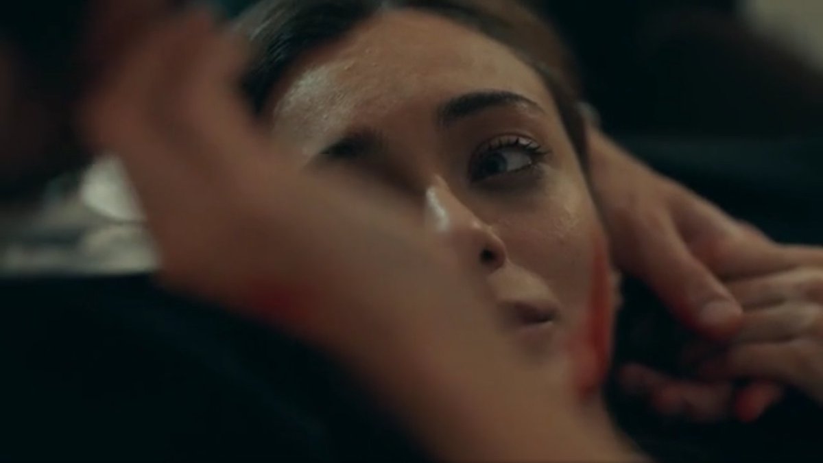 She cried for the first time in front of him,he was able To touch Her heart,he saw Her broken,he felt Her agony,he hugged Her pain and wished To have the ability To make Her pain disappear.She looked at him,touched his face with Her magical hands #EfYam  #cukur ++