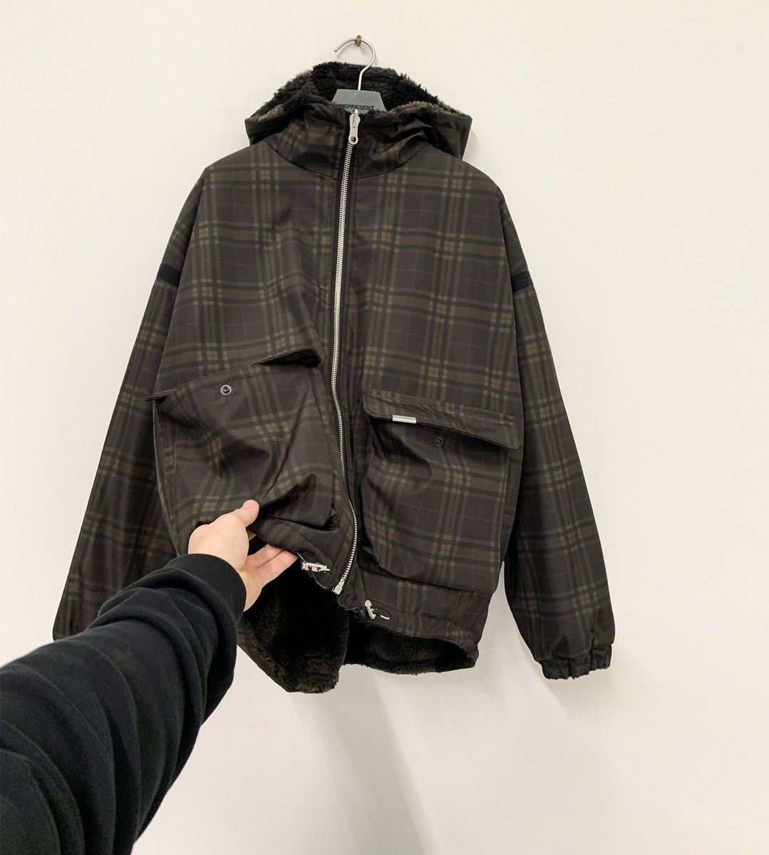 Camo Sherpa Bubble Jacket with Military 