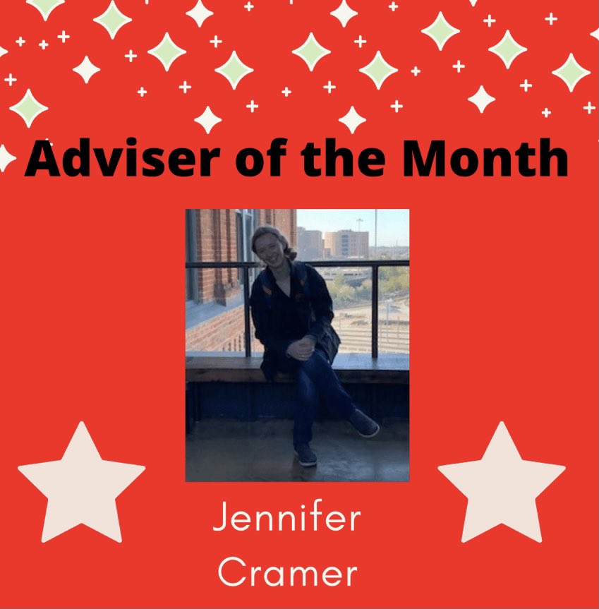 NebraskaFCCLA's tweet photo. ♦️Adviser of the Month♦️

Ms. Cramer has been working hard this year to keep her chapters spirits up in this unusual year. So far this year, she has set up 8 hours of community service and multiple fundraisers for her chapter. Thank you Ms. Cramer for being an amazing adviser! https://t.co/SLh4CnB2Gm