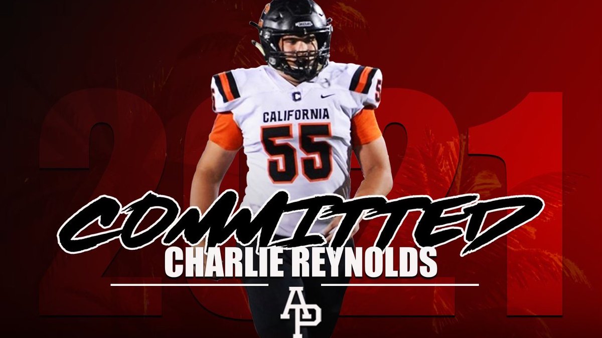CharlieR55's tweet photo. I’m so grateful for all of the offers I’ve received from colleges and to the coaches at every level who’ve supported me. After much thought and prayer, I’m extremely ￼excited to commit to Azusa Pacific University!  Glory be to God. #OneBloodFootball https://t.co/Tt9KmGHndT