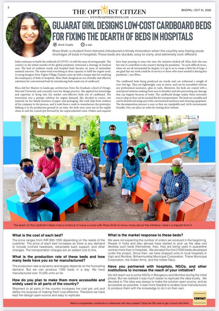 AryanPaper's tweet photo. Here we are again ! Featured in The Optimist Citizen
@MihirRs @PARAMG87 @tabrezkshaikh 
#corrugated #sustainability #packagingdesign https://t.co/Nn77jHBgag