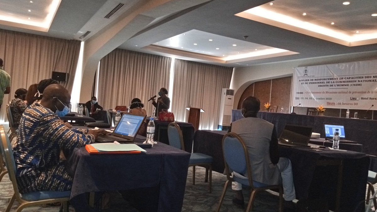 FranckGafan's tweet photo. I was humbly honored by the National Commission of human rights which asked me to facilitate 2 sessions on HR monitoring in  detention centers. Commissioners and staff took part in the workshop.@ucjgtogo @Africa_YMCA @WanepTogo https://t.co/tftcCeT7a5