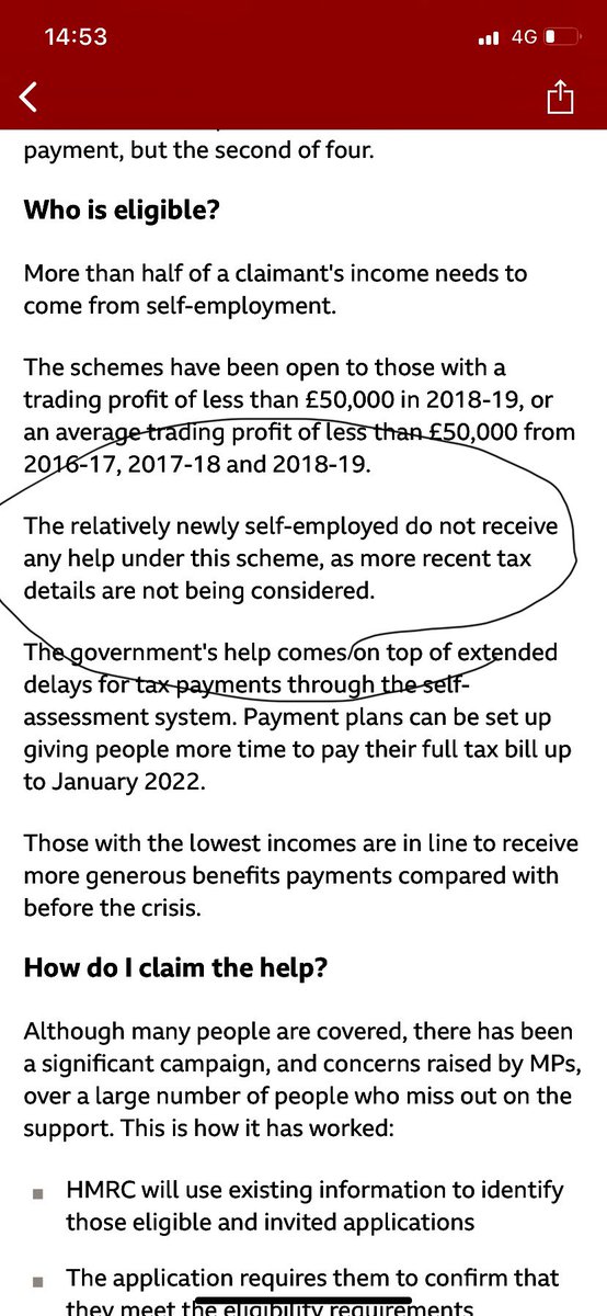 MarkBurton9's tweet photo. How is this acceptable ? Why aren’t the ‘relatively’ newly self employed getting any help ?? @RishiSunak @pritipatel @willquince @piersmorgan https://t.co/rwKG1PBaxF