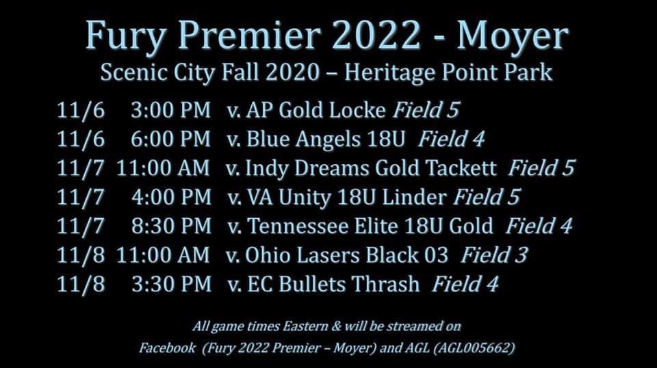 Scenic City Schedule. Streaming on Facebook and AGL005662