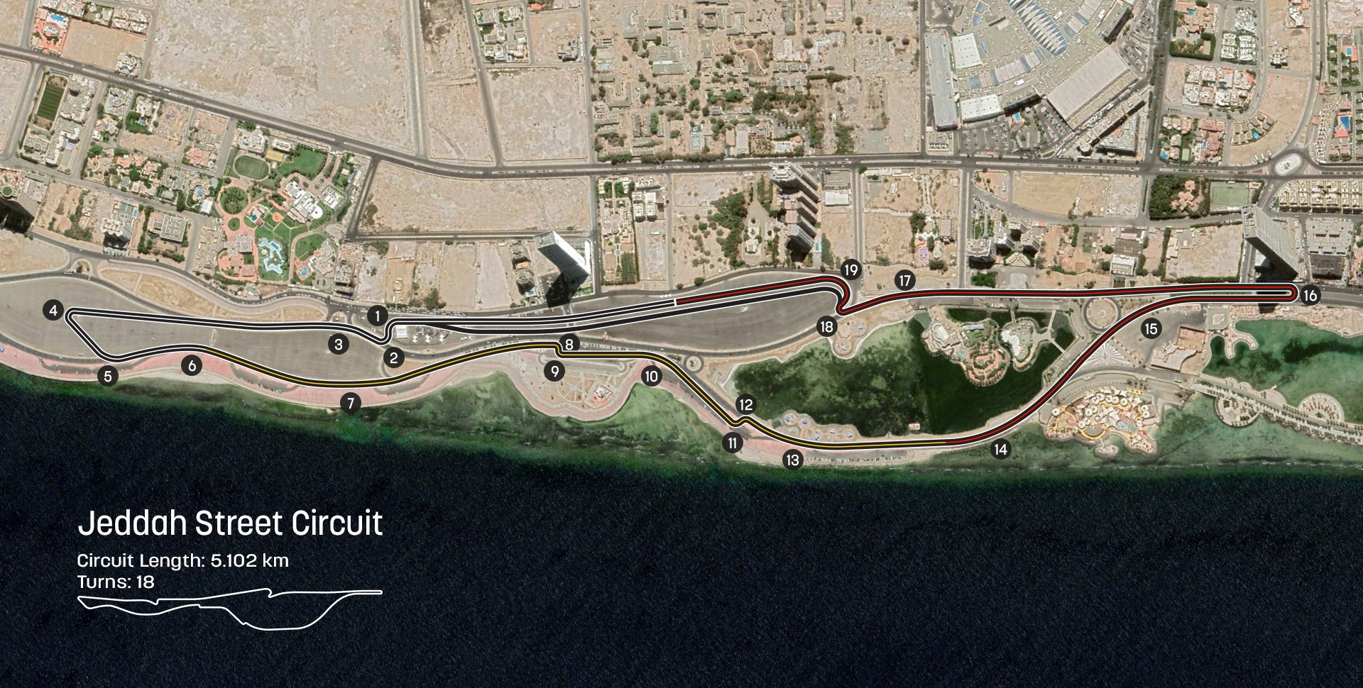 GP d&#39;Arabie Saoudite : un tracé sur le front de mer à Djeddah | F1only.fr -  l&#39;actu de la F1 en 2021