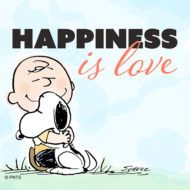 Happiness is the love between you and your dog.
