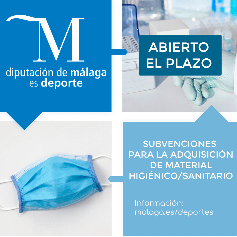 DeportesDipMlg's tweet photo. 📣Abierto el plazo para las #subvenciones a clubes y federaciones a través de 3️⃣ líneas:
🔵Contratación de técnicos deportivos 🤾🤸
🔵Adquisición de material deportivo ⚽️🏀
🔵Adquisición de material higiénico🥼😷
ℹ️ https://t.co/33BoWjgElU
#planmalaga #ayudasaldeporte https://t.co/kJYF1NhxLR