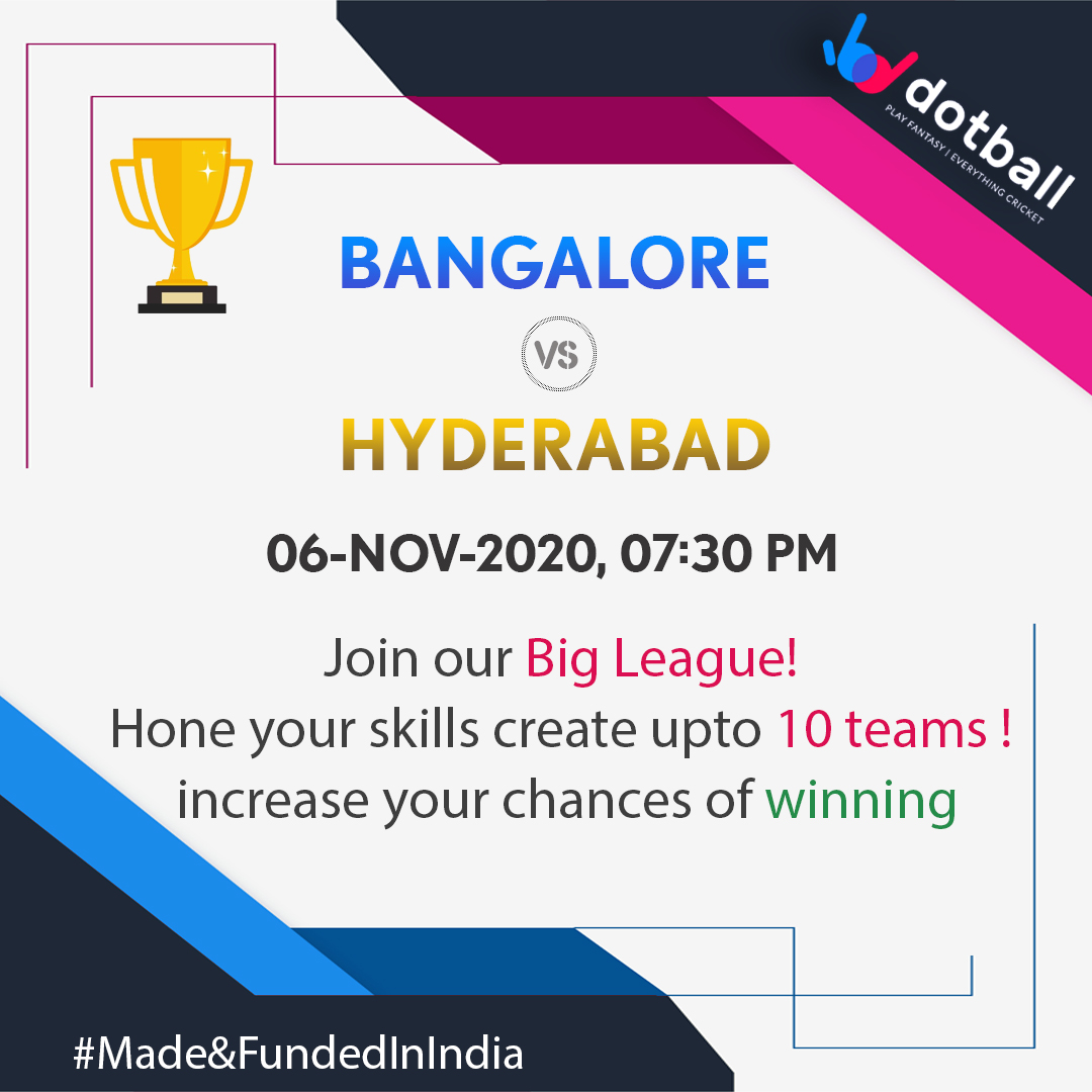 dotballglobal's tweet photo. The most awaited T20 series of the year is ON! Join the action on https://t.co/AEwA3JZWS3 #Dotball #CricketFantasy #GameOfSkill #T20 #Bangalore #Hyderabad https://t.co/wzpL9pubfJ