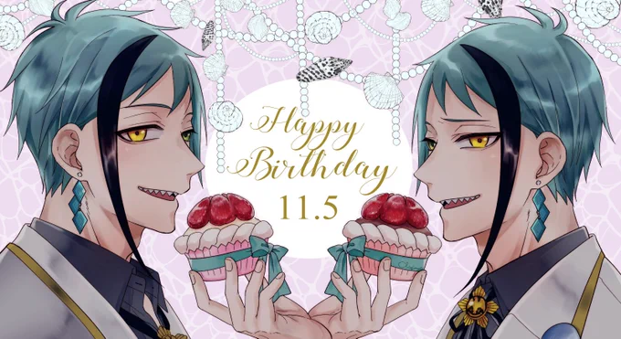 ??ℍ???? ???????????

#リーチ兄弟誕生祭2020
#フロイド・リーチ誕生祭2020 
#ジェイド・リーチ誕生祭2020 