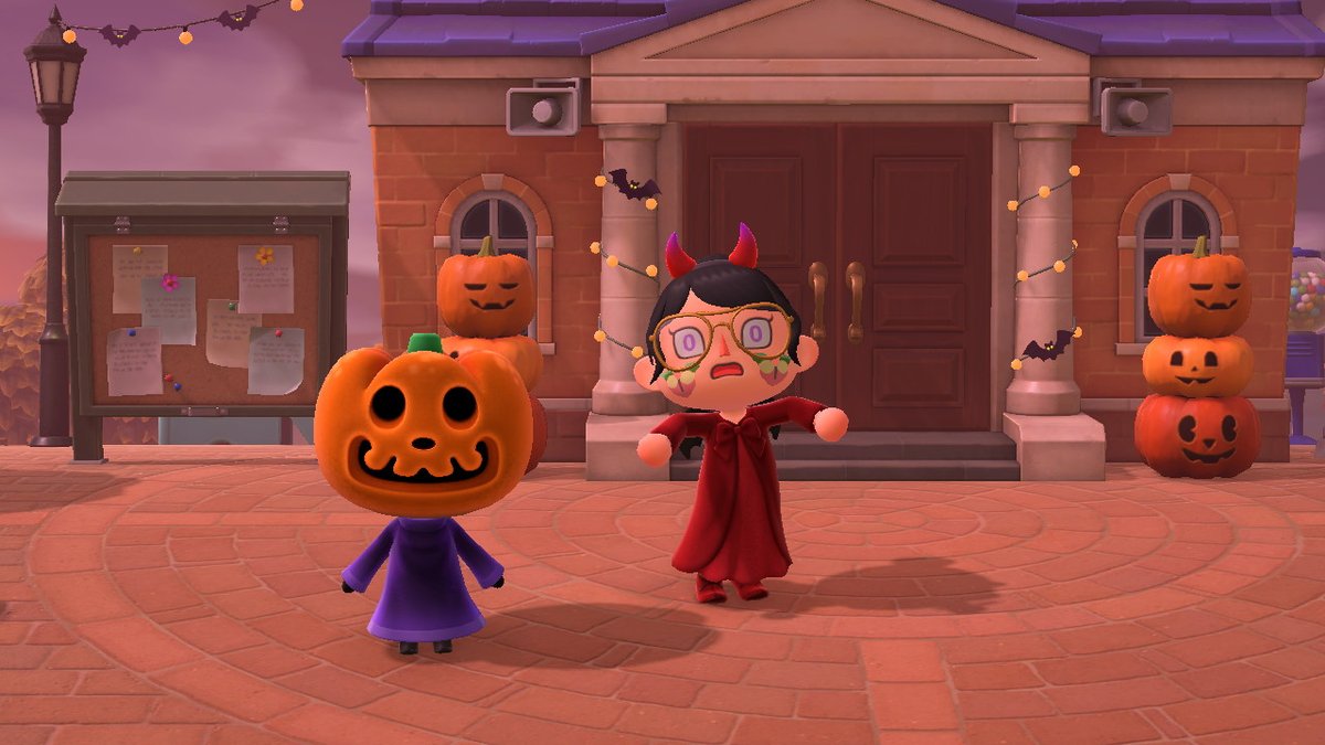 Kim__ACNH's tweet photo. Premier TT et je regrette pas ! Impossible de rater Halloween (part 1) #AnimalCrossing #ACNH #NintendoSwitch https://t.co/AGLrrXu8Fd